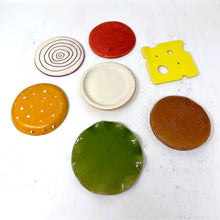 Load image into Gallery viewer, HAPPY BURGER COASTERS: 3 IN STOCK