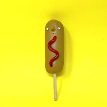 Load image into Gallery viewer, CORN DOG SCULPTURE WALL PIECE #3