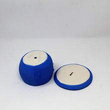 Load image into Gallery viewer, BLUE SAD BOI 4 INCH CRYING PLANTER WITH PLATE #1