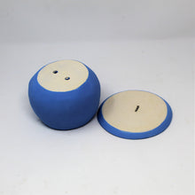 Load image into Gallery viewer, SKYBLUE SAD BOI 4.5 INCH CRYING PLANTER WITH PLATE #3