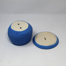 Load image into Gallery viewer, SKYBLUE SAD BOI 4.5 INCH CRYING PLANTER WITH PLATE #4