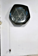 Load image into Gallery viewer, LARGE WALL HANGING SPIDER WEB AND SPIDER PLATTER (shipping included in price)