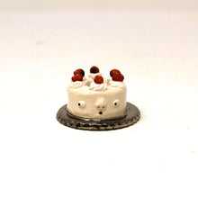 Load image into Gallery viewer, MINI STRAWBERRY CAKE MATCH STRIKER WITH SILVER LUSTER #1