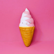Load image into Gallery viewer, STRAWBERRY AND VANILLA SOFT SERVE WALL ART #2