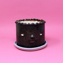 Load image into Gallery viewer, CHOCOLATE CAKE PLANTER WITH LAVENDAR PLATE #3