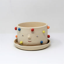 Load image into Gallery viewer, MULTICOLOR 5.5 INCH PLANTER WITH PLATE #2