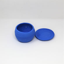 Load image into Gallery viewer, BLUE SAD BOI 4 INCH CRYING PLANTER WITH PLATE #1