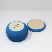 Load image into Gallery viewer, TURQUOISE SAD BOI 4.5 INCH CRYING PLANTER WITH PLATE #5