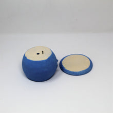 Load image into Gallery viewer, SKYBLUE SAD BOI 4 INCH CRYING PLANTER WITH PLATE #7