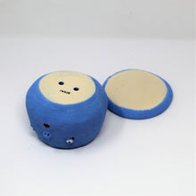 Load image into Gallery viewer, SKY BLUE SAD BOI 4.5 INCH CRYING PLANTER WITH PLATE #8