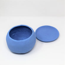 Load image into Gallery viewer, SKY BLUE SAD BOI 5.5 INCH CRYING PLANTER WITH PLATE #9