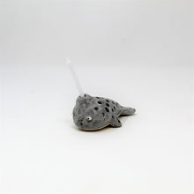 Load image into Gallery viewer, 4 INCH NARWHAL BIRTHDAY CANDLE HOLDER #1