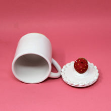 Load image into Gallery viewer, CAKE MUG WITH STRAWBERRY #1