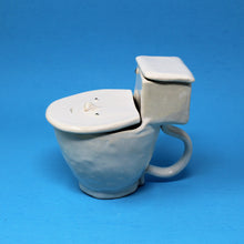 Load image into Gallery viewer, TOILET POUR OVER TANK MUG WITH TINY POOP #4
