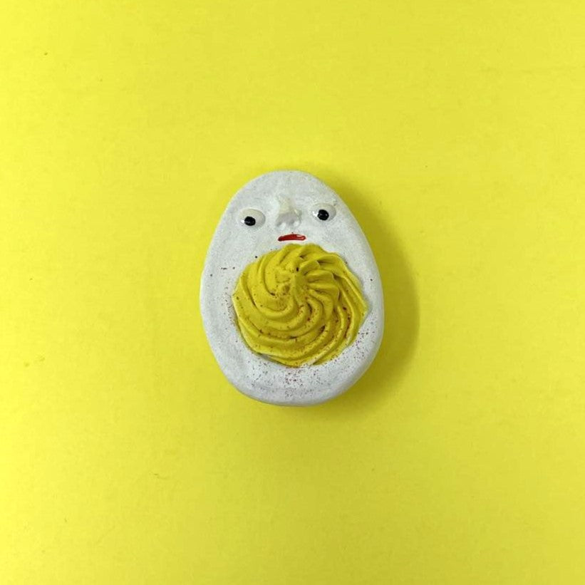 DEVILED EGG WALL PIECE SCULPTURE #6 (shipping included in price)