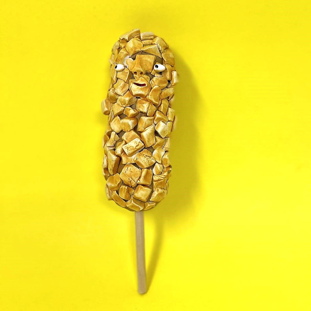 KOREAN CORN DOG SCULPTURE WALL PIECE #2