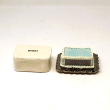 Load image into Gallery viewer, BLUE SHEET CAKE MATCH STRIKER JAR WITH SILVER LUSTER #2
