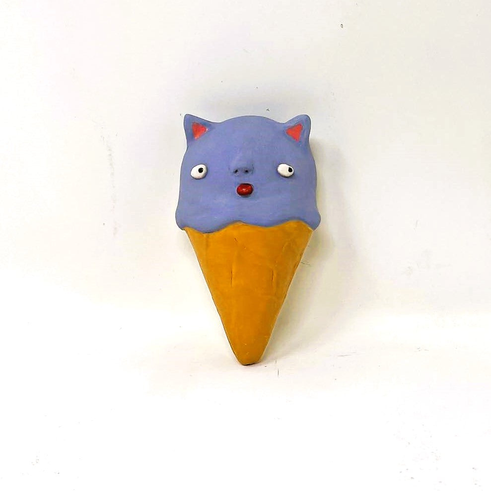 CAT ICE CREAM WALL ART #2