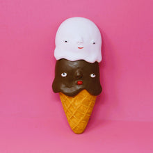 Load image into Gallery viewer, DOUBLE SCOOP VANILLA AND CHOCOLATE ICE CREAM WALL ART #1
