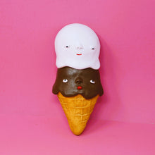 Load image into Gallery viewer, DOUBLE SCOOP VANILLA AND CHOCOLATE ICE CREAM WALL ART #2
