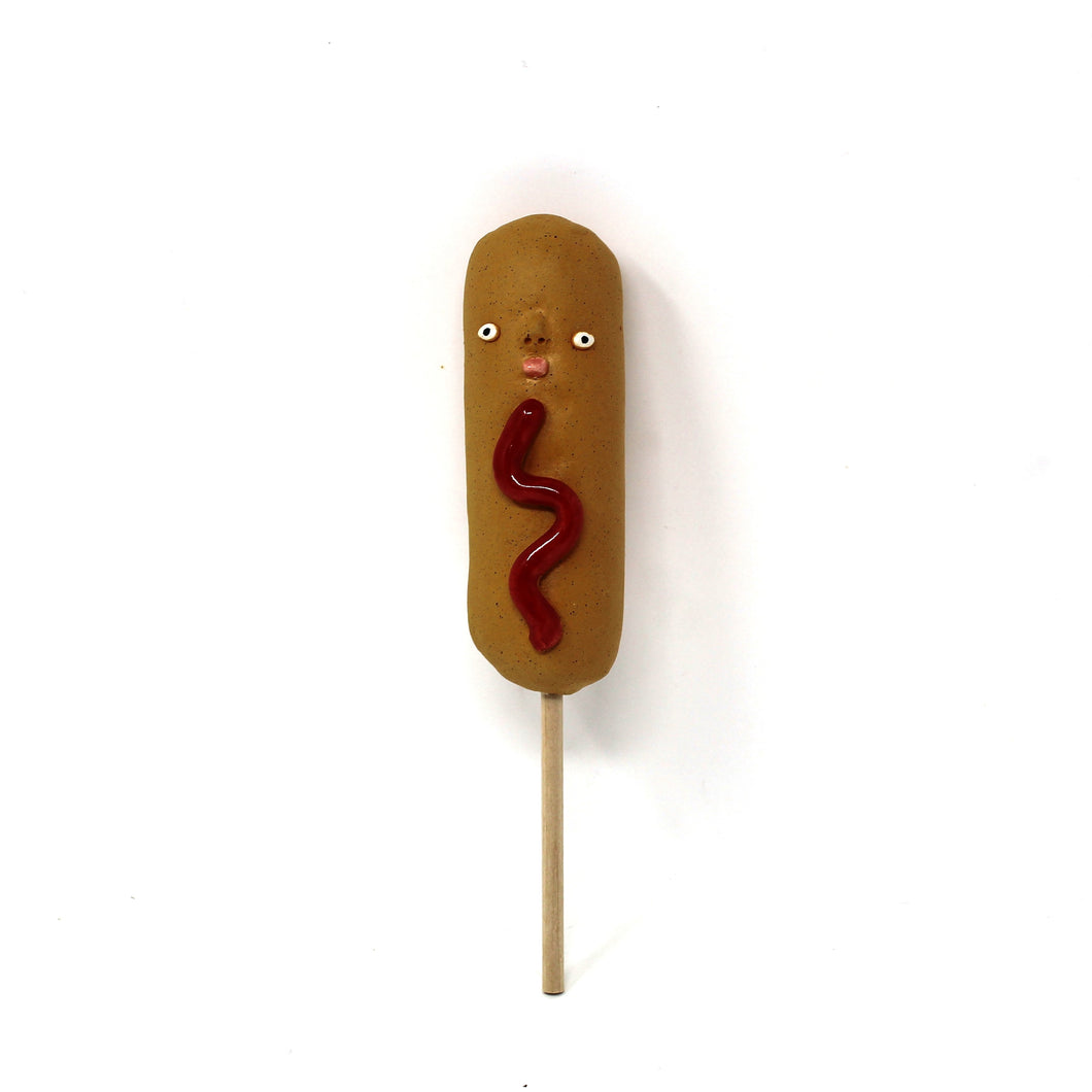 CORN DOG SCULPTURE WALL PIECE #2