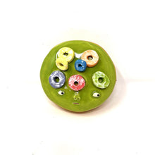 Load image into Gallery viewer, FRUIT LOOPS JELLY FILLED DONUT WALL ART
