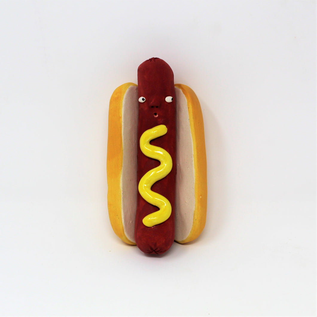 HOT DOG SCULPTURE WALL PIECE #2