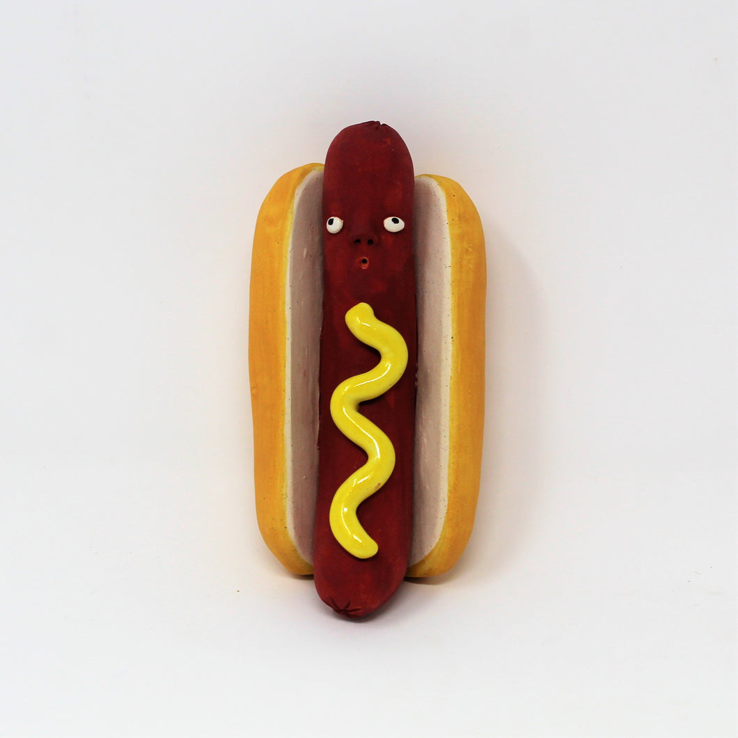HOT DOG SCULPTURE WALL PIECE #4