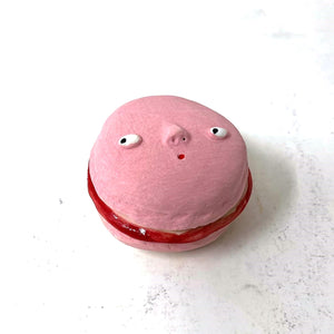 MACARON JAR: RASPBERRY (shipping included in price)
