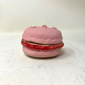 MACARON JAR: RASPBERRY (shipping included in price)