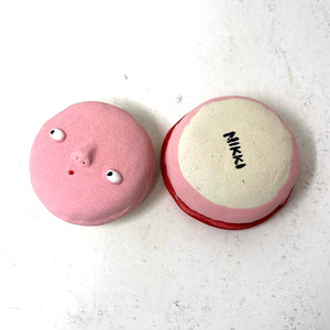 MACARON JAR: RASPBERRY (shipping included in price)