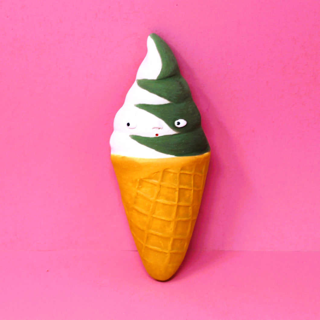 MATCHA AND VANILLA SOFT SERVE WALL ART #1