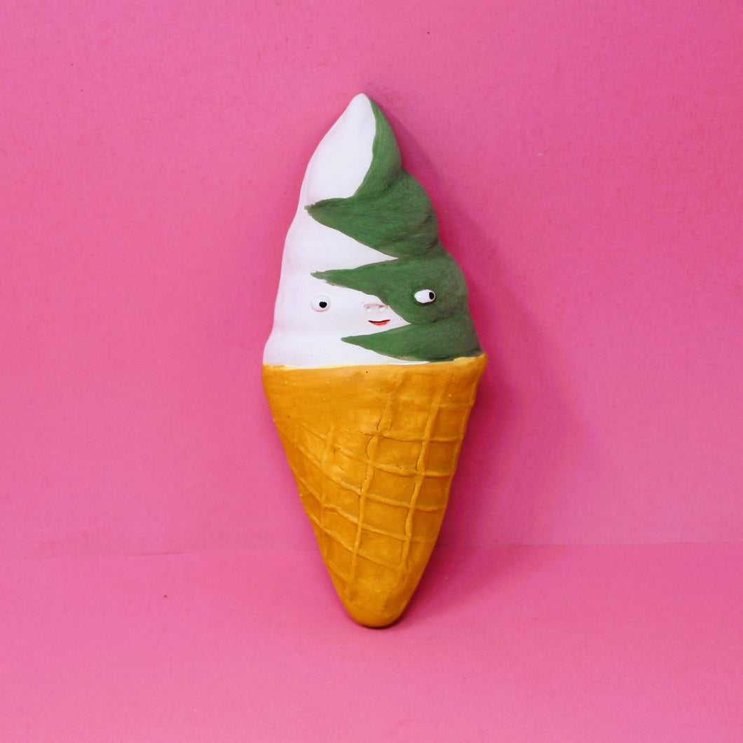 MATCHA AND VANILLA SOFT SERVE WALL ART #2
