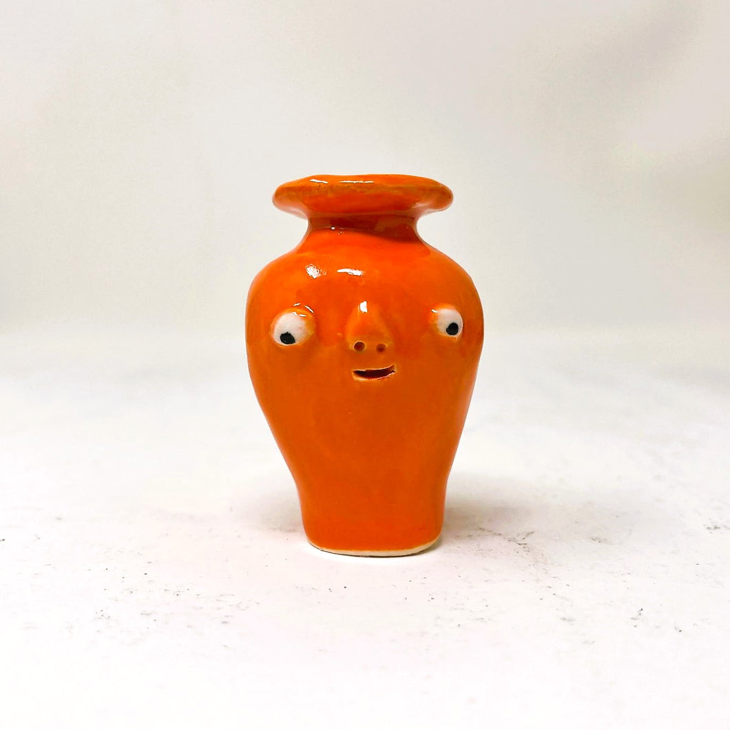 ORANGE MINI BUDVASE VASE (SHIPPING INCLUDED IN PRICE) (2 available)
