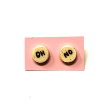 Load image into Gallery viewer, OH NO STUD EARRINGS (Shipping included in price)-4 available
