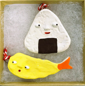 ORNAMENT: ONIGIRI AND TEMPURA SET $45 (shipping included in price)