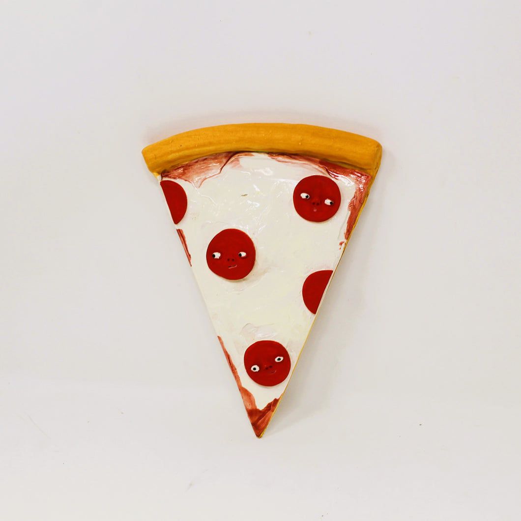 PEPPERONI PIZZA SCULPTURE WALL PIECE #3