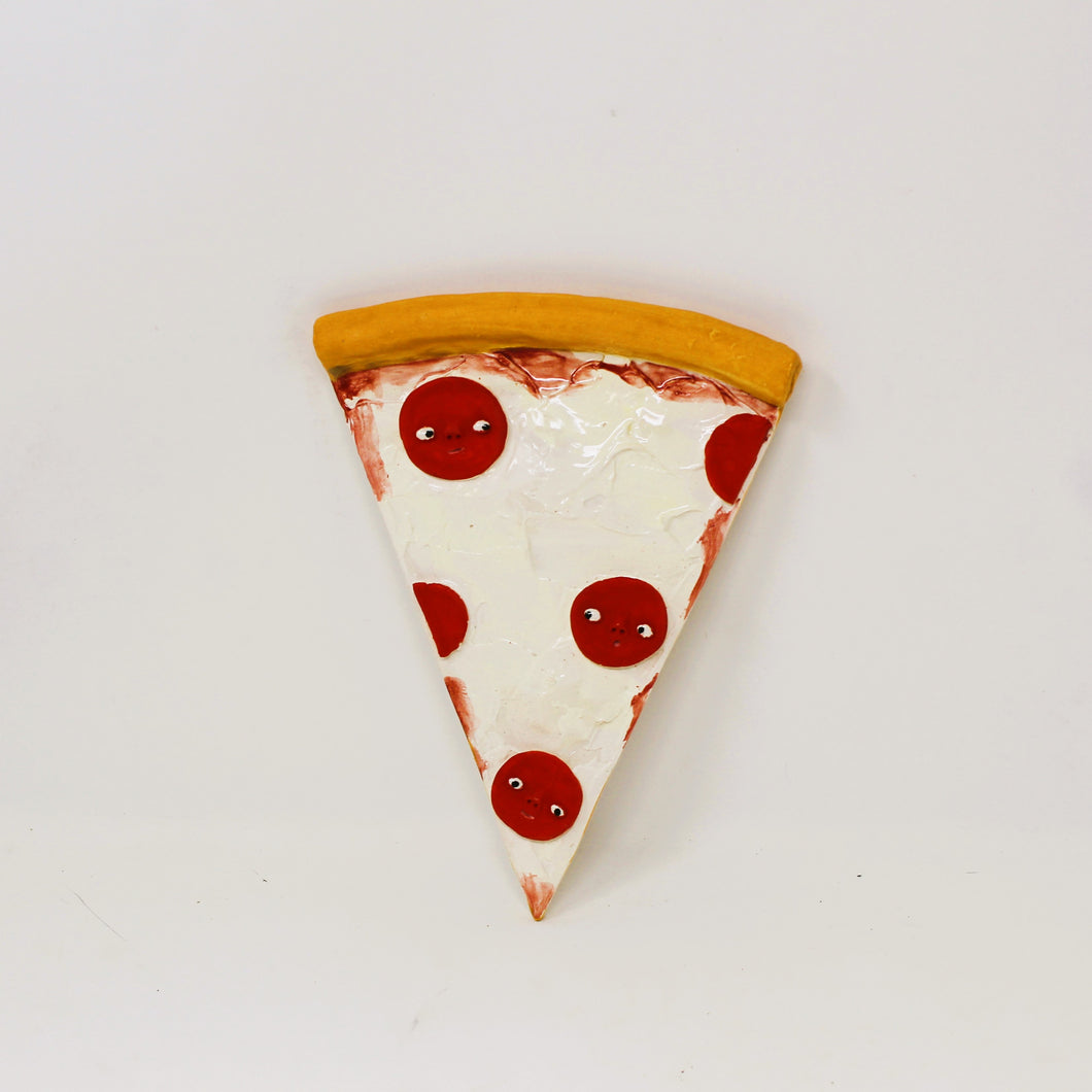 PEPPERONI PIZZA SCULPTURE WALL PIECE #4
