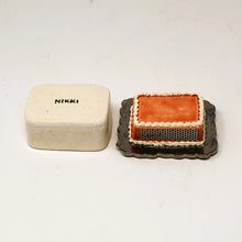 Load image into Gallery viewer, PINK SHEET CAKE MATCH STRIKER JAR WITH SILVER LUSTER #2
