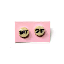 Load image into Gallery viewer, SHIT SHIT STUD EARRINGS (Shipping included in price)-4 available
