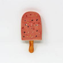 Load image into Gallery viewer, STRAWBERRY SPRINKLE POPSICLE WALL ART
