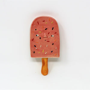 STRAWBERRY SPRINKLE POPSICLE WALL ART