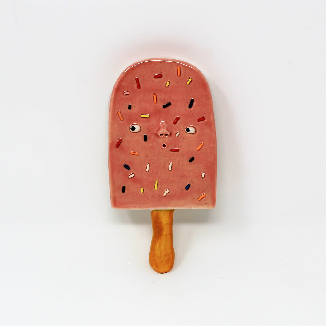 STRAWBERRY SPRINKLE POPSICLE WALL ART