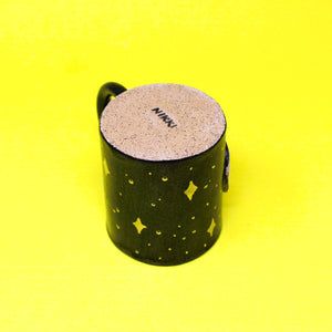 12 OZ. SILVER LUSTER MOON AND STAR MUG #1