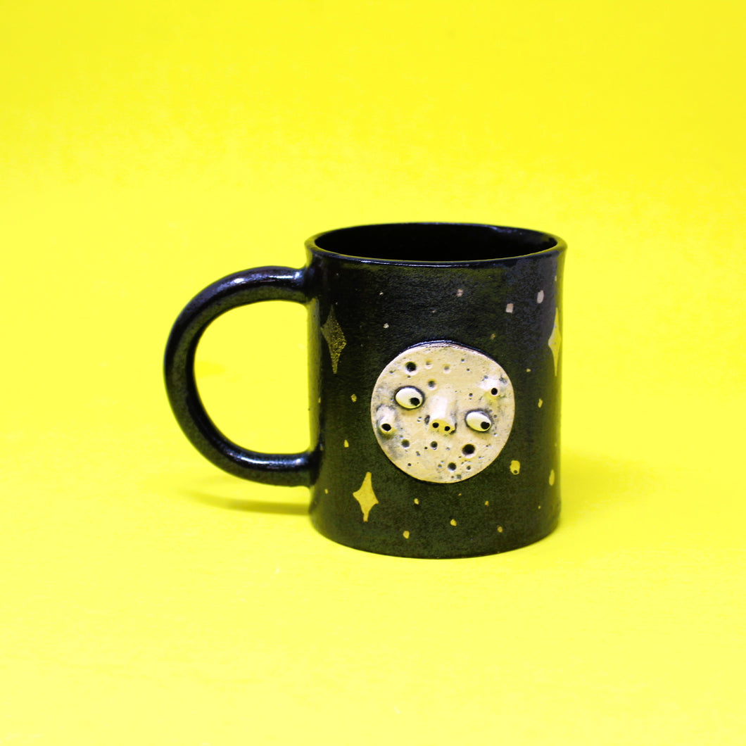 12 OZ. SILVER LUSTER MOON AND STAR MUG #2