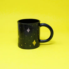 Load image into Gallery viewer, 12 OZ. SILVER LUSTER MOON AND STAR MUG #1

