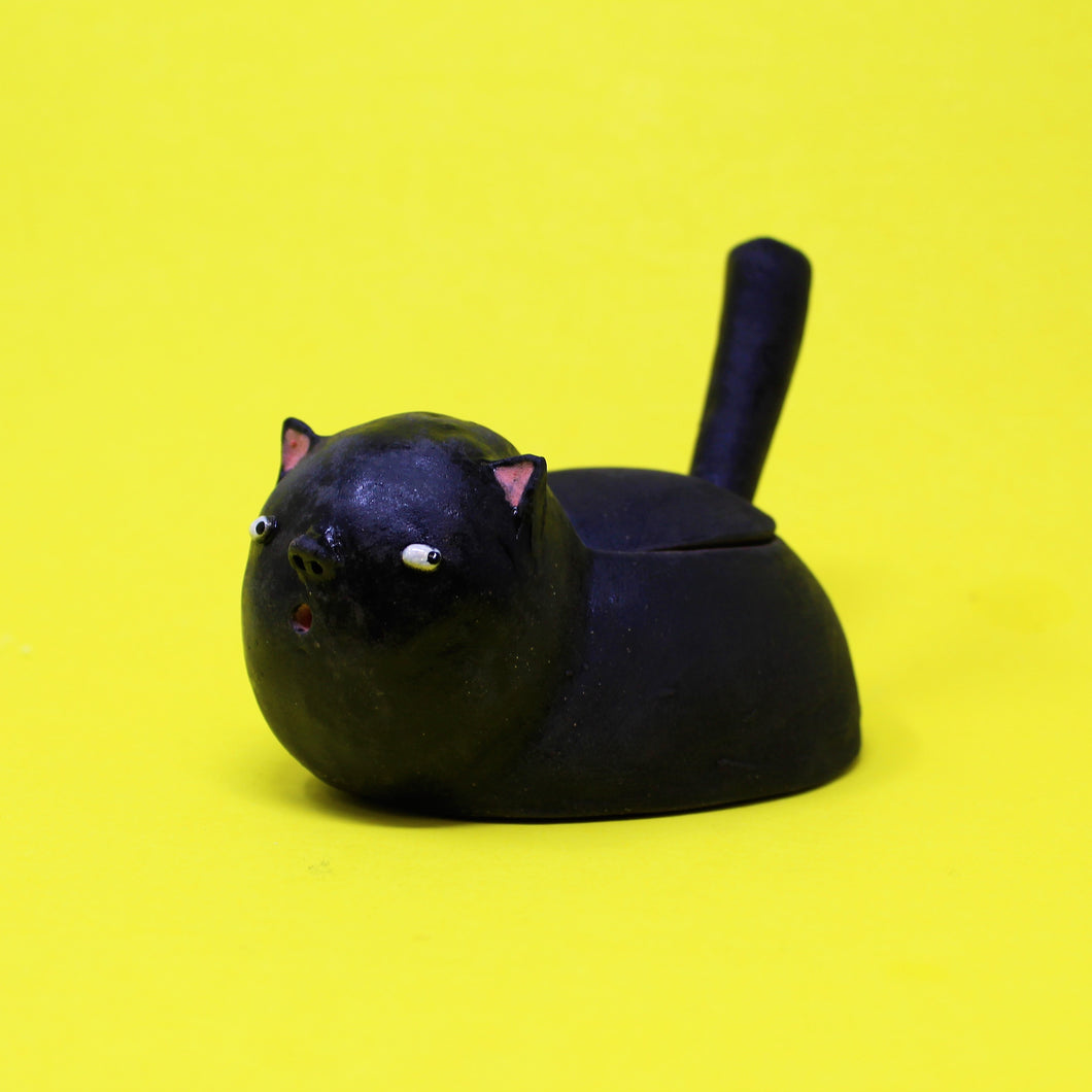 BLACK CAT SUGAR BOWL