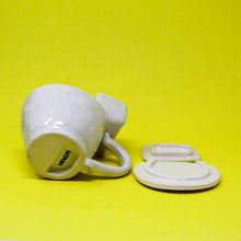 Load image into Gallery viewer, TOILET MUG WITH SILVER LUSTER HANDLE AND SLIGHTLY SMALLER POUR OVER TANK AND TINY POOP: #4
