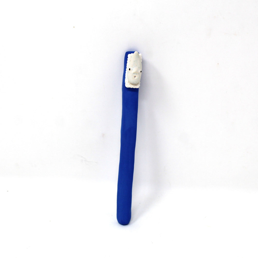BLUE TOOTH BRUSH SCULPTURE (2 available)