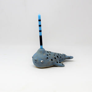 5.5 INCH NARWHAL BIRTHDAY CANDLE HOLDER #1